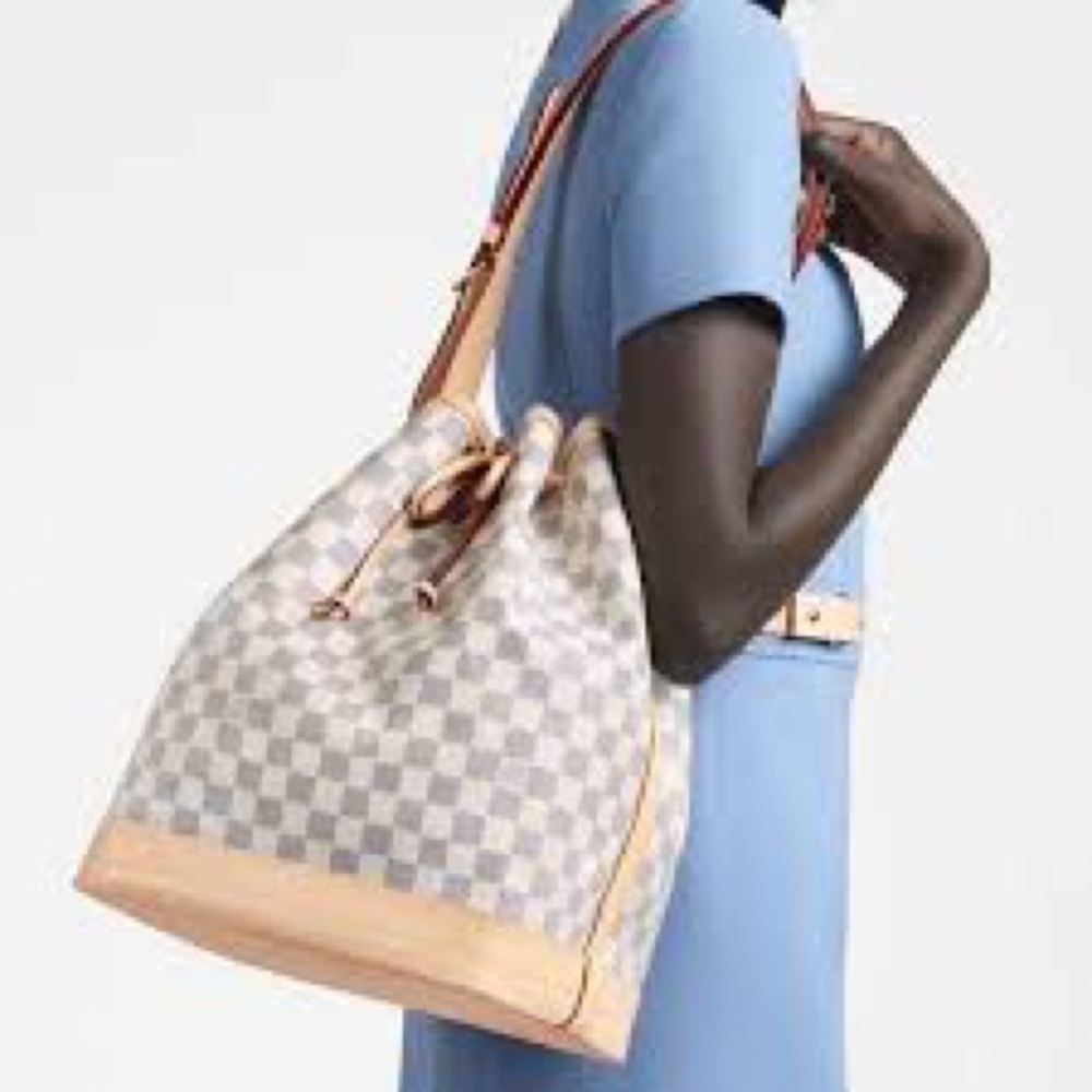 Louis Vuitton Noe Damier Azure GM 2022 Bucket Bag Purse Tote